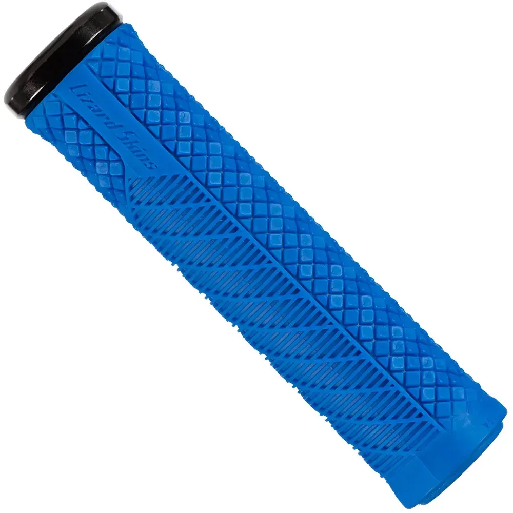 uPRISE Bikes Lizard Skins Charger Evo Single-Clamp Lock-On MTB Grips - Blue 130mm | Price match, 365 day return s, 18-Month Warranty, Finance Available & Free UK Delivery